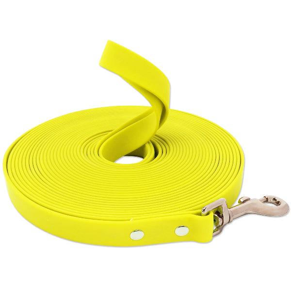 PVC-Leine für kleine und grosse Hunde gelb