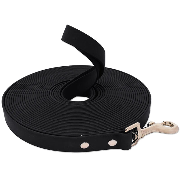 PVC-Leine für kleine und grosse Hunde schwarz